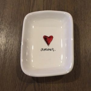 RAE DUNN NWOT AMOUR TRINKET TRAY